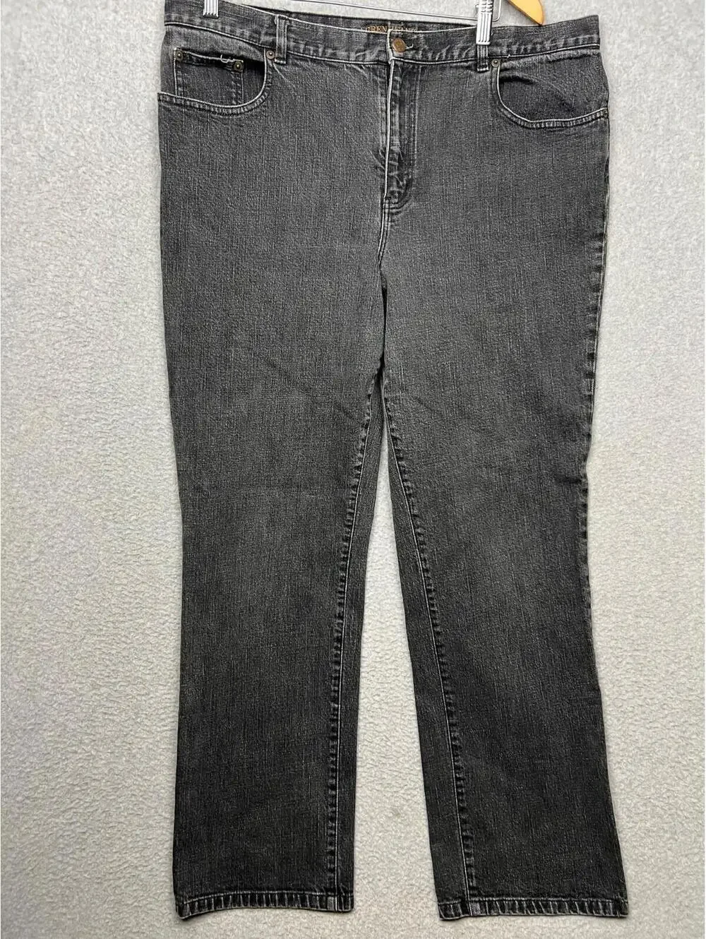 Lauren Ralph Lauren Denim Straight Leg Jeans Womens Plus 18W Black Classic